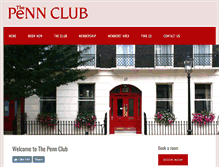 Tablet Screenshot of pennclub.co.uk